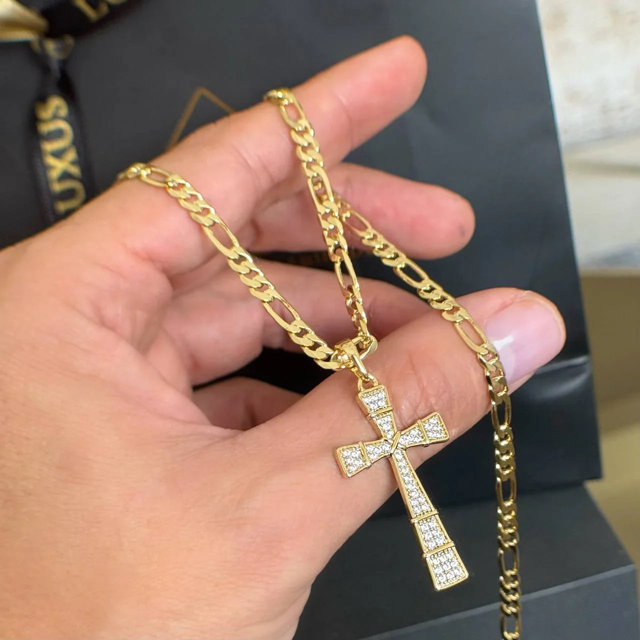 DIJE CRUZ CRISTALES SWAROVSKI ID: 4296