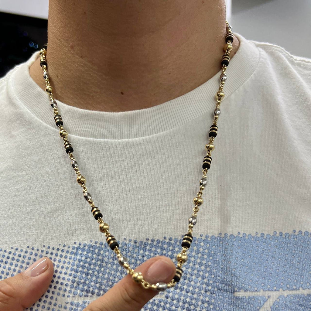 CADENA ESPECIAL BARRIL OVALO DORADO 60CM ID: 02042533