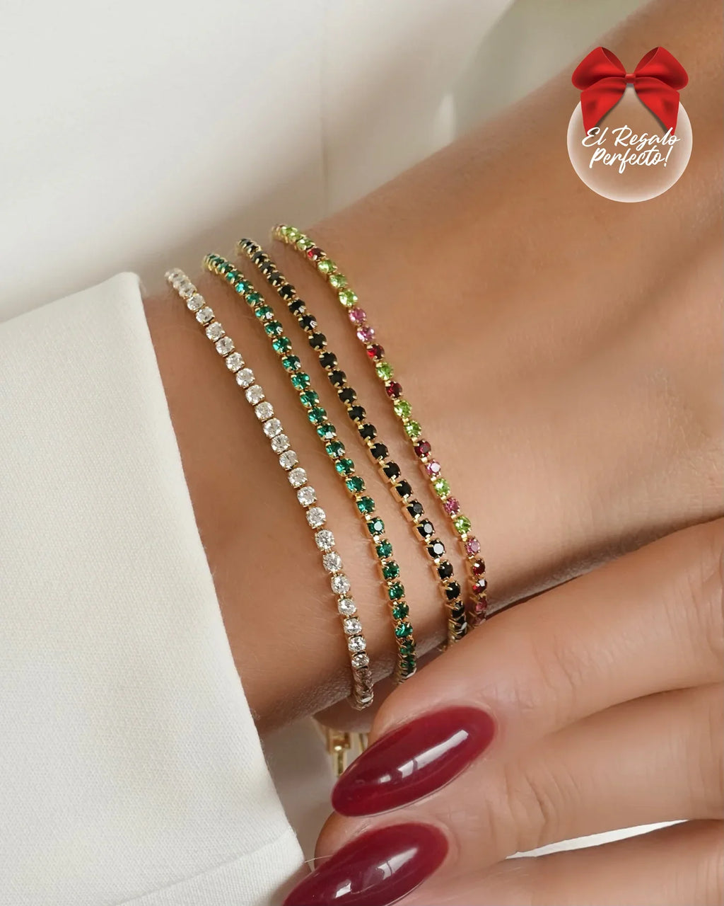 PULSERA TENIS 3MM 17CM + 2CM ID: 4347